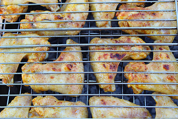 Image showing barbecue from chicken 's meat