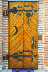 Image showing Church wooden doors