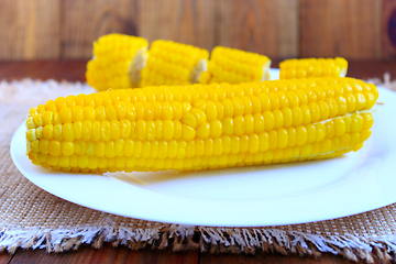 Image showing dish with boiled corns