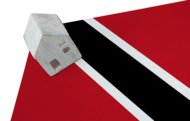 Image showing Small house on a flag - Trinidad and Tobago