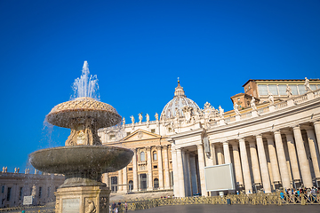 Image showing Cupola of Saint Peter Cathedral in Vatican