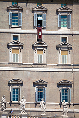 Image showing Pope Francis in Vatican during Angelus prayer