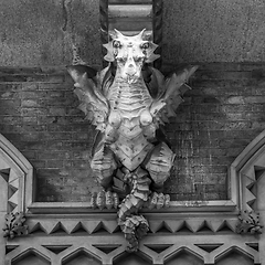 Image showing TURIN, ITALY - Dragon on Victory Palace facade 