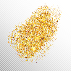 Image showing Gold sparkles on white. EPS 10