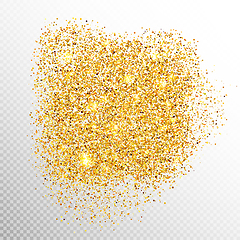 Image showing Gold sparkles on white. EPS 10