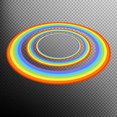 Image showing Rainbows in different shape realistic set. EPS 10