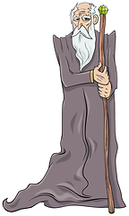 Image showing old wizard cartoon character