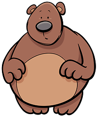 Image showing bear animal cartoon character