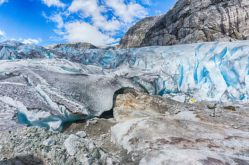 Image showing Glacier travel in Norway summer trip