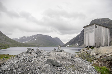 Image showing Dramatic mountain landscape in Scandinavia