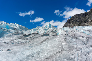 Image showing Glacier travel in Norway summer trip