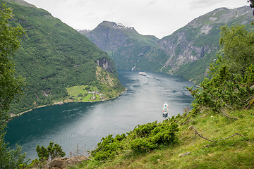 Image showing Travel in norwegian fjord