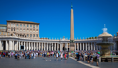 Image showing Pope Francis in Vatican during Angelus prayer