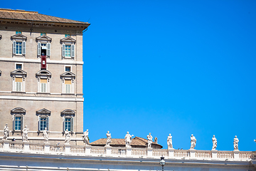 Image showing Pope Francis in Vatican during Angelus prayer