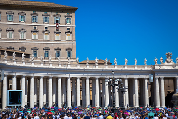 Image showing Pope Francis in Vatican during Angelus prayer