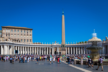 Image showing Pope Francis in Vatican during Angelus prayer