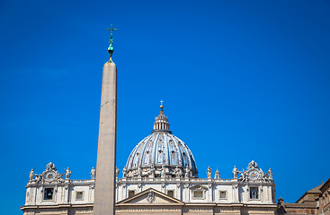 Image showing Saint Peter Basilica Dome in Vatican