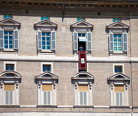 Image showing Pope Francis in Vatican during Angelus prayer