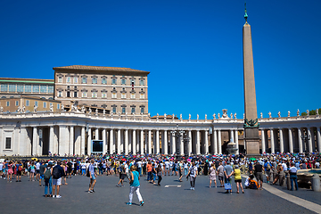 Image showing Pope Francis in Vatican during Angelus prayer