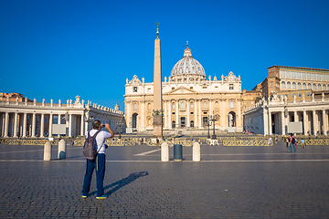 Image showing Cupola of Saint Peter Cathedral in Vatican