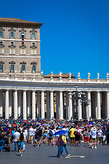 Image showing Pope Francis in Vatican during Angelus prayer