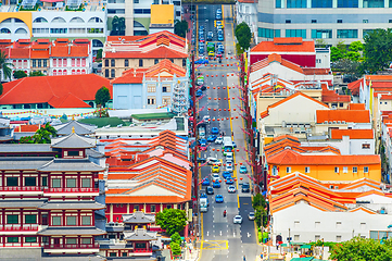 Image showing top view of Singapore Chinatown