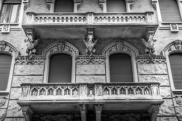 Image showing TURIN, ITALY - Dragon on Victory Palace facade 