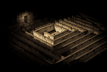 Image showing Dark Labyrinth Metaphor