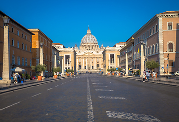 Image showing Cupola of Saint Peter Cathedral in Vatican