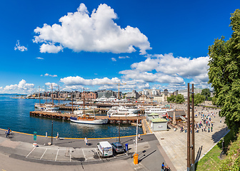 Image showing Oslo skyline and harbor. Norway