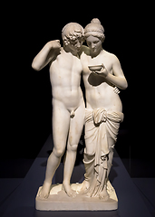 Image showing Cupid and Psyche (Amore e Psiche) by Bertel Thorvaldsen. Symbol 