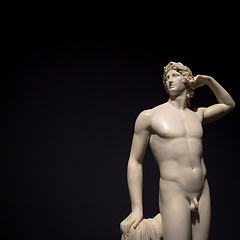 Image showing Apollo Crowing Himself - Antonio Canova\'s ancient sculpture in I