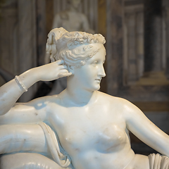 Image showing Classical statue of Pauline Bonaparte, made by Antonio Canova