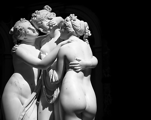 Image showing The Three Graces (Le tre grazie) by Antonio Canova