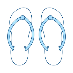 Image showing Spa Slippers Icon