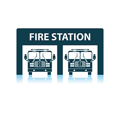 Image showing Fire Station Icon