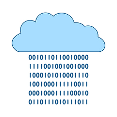 Image showing Cloud Data Stream Icon