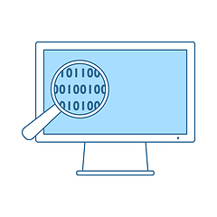 Image showing Data Analysing Icon