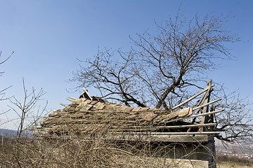 Image showing traditional mud house in field