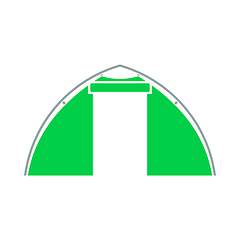 Image showing Icon Of Touristic Tent