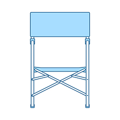 Image showing Icon Of Fishing Folding Chair