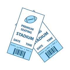 Image showing American Football Tickets Icon