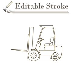 Image showing Warehouse Forklift Icon