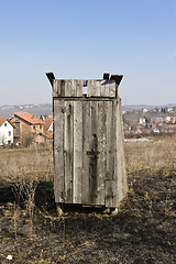 Image showing old shed in field