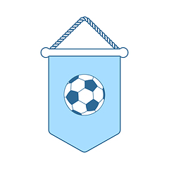 Image showing Football Pennant Icon