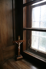 Image showing Cross at the window