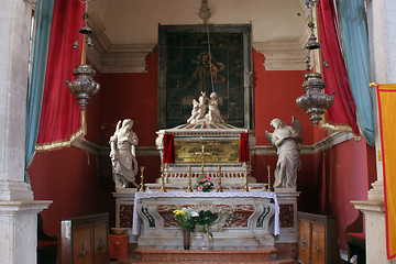 Image showing Chapel of St. Vincenca in the church of All Saints in Blato, Croatia