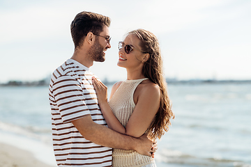 Image showing happy couple on summer beach