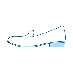 Image showing Woman Low Heel Shoe Icon