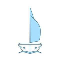 Image showing Sail Yacht Icon